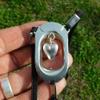 Clitoral Restraint Heart, Personalised, Engravable, Handmade Jewellery, Hand Crafted Jewellery, William Sturt (M: 68-74cm, 27-29"")" view 3
