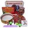 Pick N Save Karva Chauth Pooja Kit with Channi, Karwa, Sargi & Pooja Essentials | Complete Karwa Chauth Vrat Kit for Women | Traditional Festive Gift Box view 2