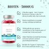 Biotin 5000ug Hair, Skin & Nail Vitamin Gummy | 60 x Vegan Strawberry Flavoured chewable Gummies for Men & Women | Beard, Hair, Skin & Nail Supplement view 2