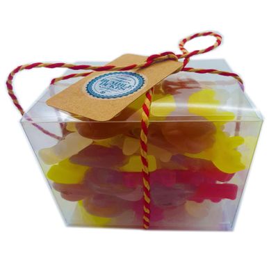 BUMBLEDUKES CHRISTMAS SWEETS SELECTION CUBE - FESTIVE REINDEER-SHAPED FRUITY COLA CHEWY GUMMY SWEETS (330G)