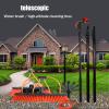 HNBYLMM Water Fed Pole Kit, 12FT~35FT Window Cleaning Poles, Water Fed Cleaning Brush, Aluminum Outdoor Window Cleaner, Extendable Pole Water Fed Brush for Window Glass/Solar Panel,7.2M/24FT view 2