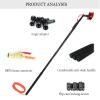 HNBYLMM Water Fed Pole Kit, 12FT~35FT Window Cleaning Poles, Water Fed Cleaning Brush, Aluminum Outdoor Window Cleaner, Extendable Pole Water Fed Brush for Window Glass/Solar Panel,7.2M/24FT view 3