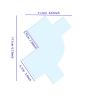 17.1x11.7x0.07cm Enhancement Card for Barbers, Hairline Guide Shaping Tool Card, Barber Hairline Enhancement Spray Card, Hairline Enhancing Card for Barber PVC, Styling Enhancement Card for Barber view 2