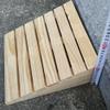 Solid Wood Pet Ramp for Doorways Portable Dog Ramp with 6inch Rise Wooden Threshold Ramp for Front Door/Garage 31x30x10cm view 2