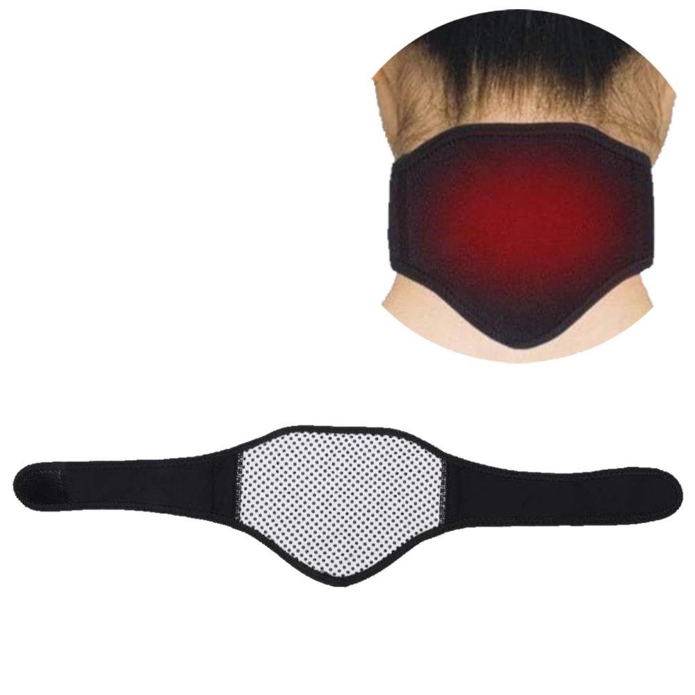 2Pcs Heated Neck Support Brace, Tourmaline Self Heating Cervical Collar Brace Magnetic Therapy Healing Neck Wrap Neck Pain Relief Strap for Neck Arthritis Migraine Headaches Neck Pain Stiffness