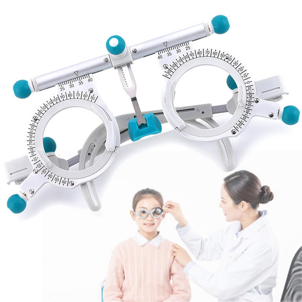 GTANND Adjustable Trial Frame Optical Trial Lens Frame, Optometric Universal Optical Trial Framepd Pd 48-80mm,Eye Optometry Lens Frame, For Optical Stores/Test Optician