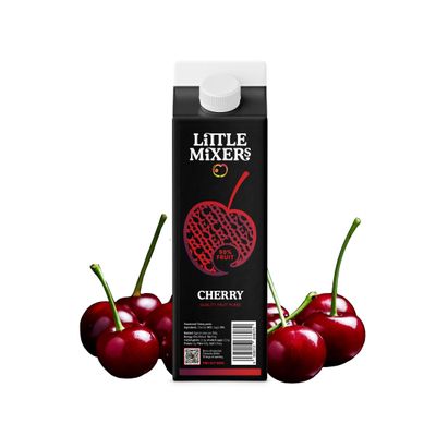 Little Mixers Cherry Pure (1kg) | Real Fruit Pure for Cocktails, Desserts and Baking | Ready-to-Use, Rich Natural Flavour