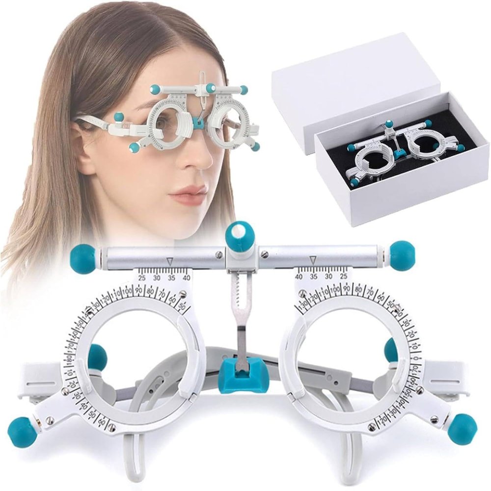 GTANND Adjustable Trial Frame Optical Trial Lens Frame,Adjustable Optical Trial Lens Frame,Optometric Universal Optical Trial Frame,Lightweight Trial Lens Frame