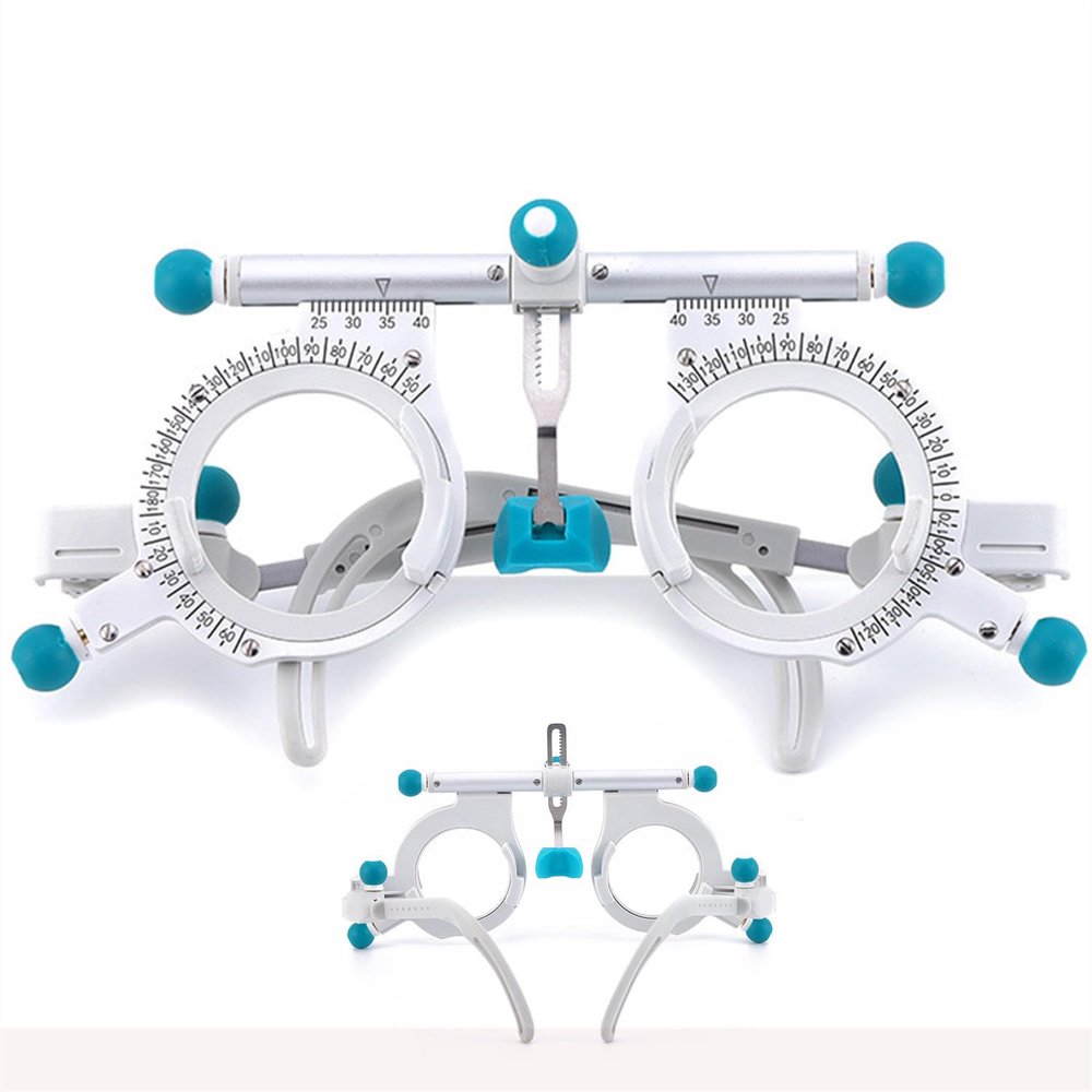 GTANND Eye Optometry Lens Frame, Adjustable Universal Optical Trial Frame,Eye Test Equipment,Optometric Optical Trial Lens Frame,Adjustable Temple Length/Nose Rest