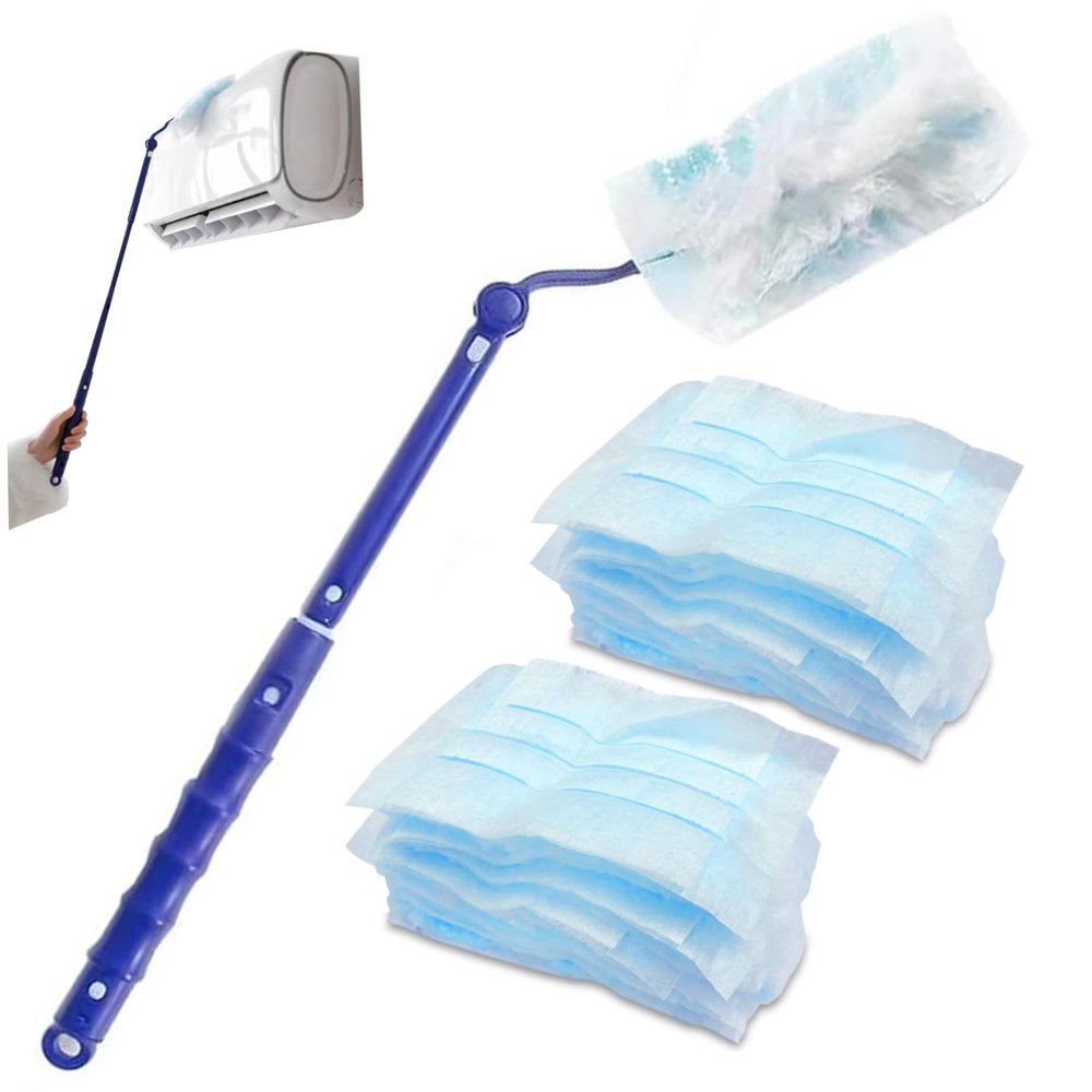 Fluffy Dusters Refills 21PCS Disposable Anti-Static Dusters Refill with Extendable Handles Replacement Dusters for Cleaning for Car Table Furniture Flash Duster
