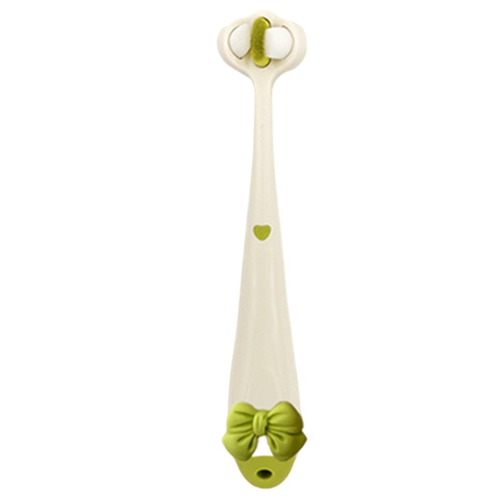 3 Sided Kids Toothbrush | Bowtie Design Toothbrush | Soft Bristles Travel Toothbrush | Fun Design Toothbrush | Gentle Toothbrush | Perfectly Fit Teeth Assures Comfortable and Secure Grip for Your Kids