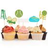 24 Pcs Tennis Cupcake Toppers Sports Ball Tennis Cupcake Picks Tennis Birthday Party Decorations Cake Decor for Sports Balls Theme Boys Girl Birthday Party Supplies view 4