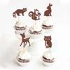 24Pcs Jungle Safari Animal Theme Cupcake Toppers Jungle Safari Animal Cupcake Toppers Dessert Muffin Cake Picks Cake Decoration for Baby Shower or Birthday Party Decoration view 3