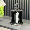 DFHS46JK Tissue Box Cover Tissue Box Holder Ceramic Tissue Box Tabletop Tissue Box Reusable Facial Tissue Box Holder for Home Office Decorative In Living Room view 3
