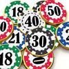 Personalised Poker Chip Chocolate Coins 18th 21st 30th 40th 50th 60th Birthday Party Las Vegas Gambling Money Win (25, Coin) view 1