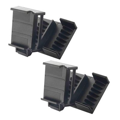 2 PCS Hair Clipper Guards with Positioning,Hair Nozzle Guard Combs,Comb Trim Off Hair Split Ends,Clipper Tool Hair (Black_2Pcs)