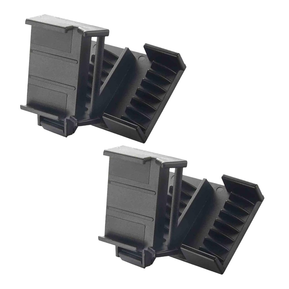 2 PCS Hair Clipper Guards with Positioning,Hair Nozzle Guard Combs,Comb Trim Off Hair Split Ends,Clipper Tool Hair (Black_2Pcs)