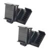 2 PCS Hair Clipper Guards with Positioning,Hair Nozzle Guard Combs,Comb Trim Off Hair Split Ends,Clipper Tool Hair (Black_2Pcs) view 1