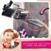 2 PCS Hair Clipper Guards with Positioning,Hair Nozzle Guard Combs,Comb Trim Off Hair Split Ends,Clipper Tool Hair (Black_2Pcs) view 2