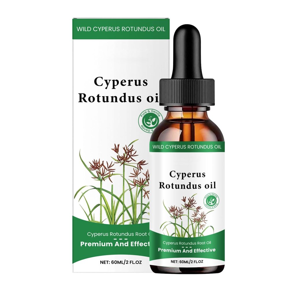 FreshCart Basics Cyperus Rotundus Oil, 100% Natural Nut Grass Oil For Hair Removal, Reduces Body Hair Growth