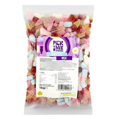Bonds of London Pick 'n' Mix Station Bottle Mix, Large Retro Chewy Sweets, 1 kg (Pack of 1)
