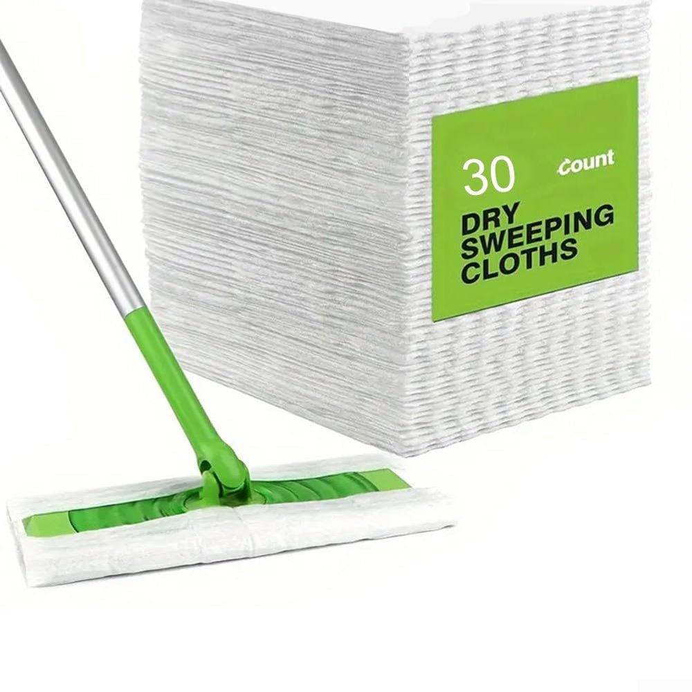 Feegow Dry Sweeping Cloths Pads, 100 Pieces Removal Paper, Disposable er Mop Pads, Household Removal Cloth Electrostatic Mop Pad