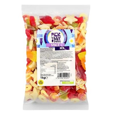 Bonds of London Pick 'n' Mix Station Space Mix, Large Retro Chewy Sweets, 1 kg (Pack of 1)