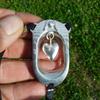 Clitoral Restraint Ridged Heart, Personal Gift for Her, Handmade Jewellery, Hand Crafted Jewellery, William Sturt (L: 74-79 cm, 29-31"")" view 3
