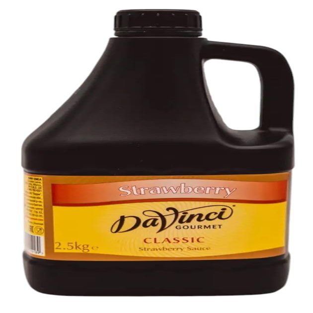 DaVinci Gourmet Classic Strawberry Sauce - 2.5KG Bottle (Pack of 1)