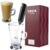 Kimm & Miller Costa Coffee Luxury Gift Set with Latte Glass Coffee Cup & Electric Milk Frother view 1