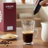 Kimm & Miller Costa Coffee Luxury Gift Set with Latte Glass Coffee Cup & Electric Milk Frother view 2