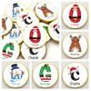 5 x Personalised Christmas Chocolate Coins Stocking Filler Christmas Eve Boxes Secret Santa Advent Santa Elf Reindeer Snowman view 2