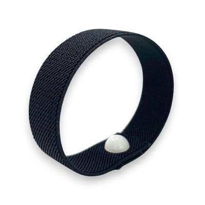 AcuSnap Sensory & Focus Wristband Acupressure & Snap Technique for Kids to Adults | Stress Relief, Concentration, Sensory Regulation, Mindfulness & Learning Support (Black, Medium 7)
