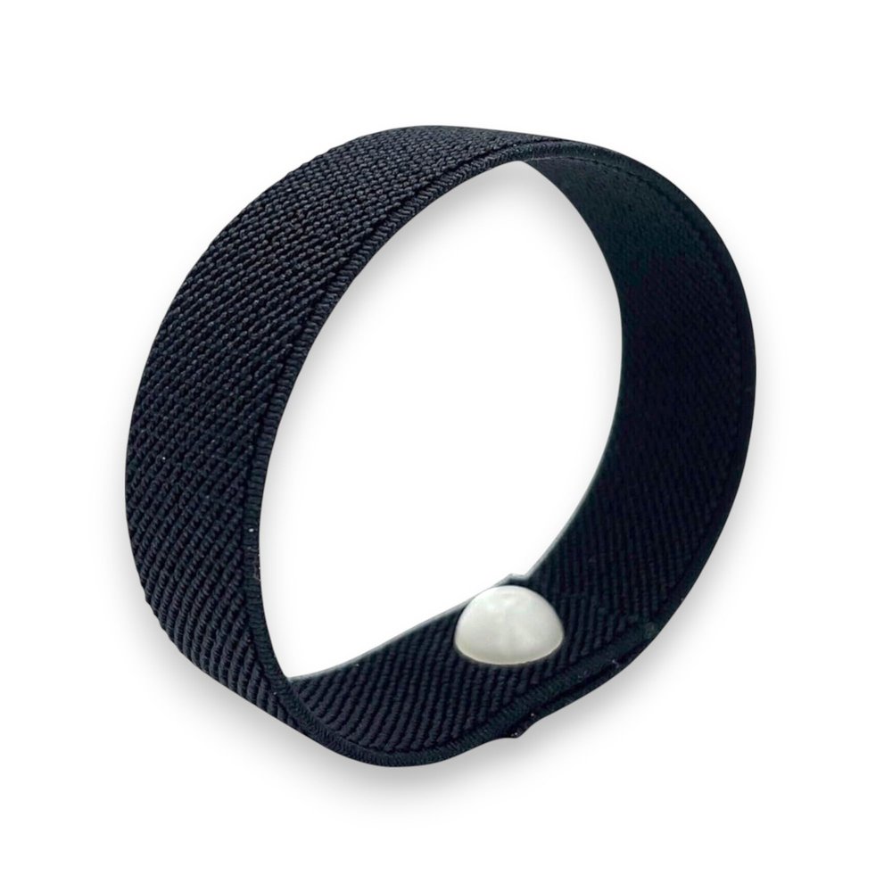 AcuSnap Sensory & Focus Wristband Acupressure & Snap Technique for Kids to Adults | Stress Relief, Concentration, Sensory Regulation, Mindfulness & Learning Support (Black, Medium 7)
