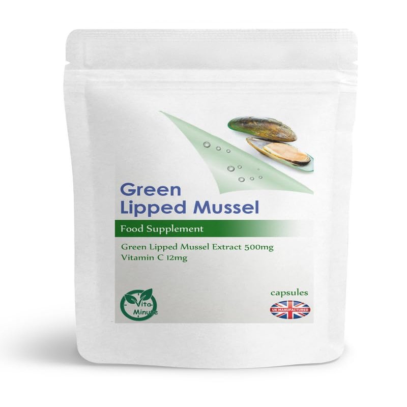 Green Lipped Mussel 500mg Capsules for Humans & Dogs - New Zealand Green Lipped Mussel Capsules - Joint & Mobility Supplement - Natural Source of Omega 3 (Pack of 180)