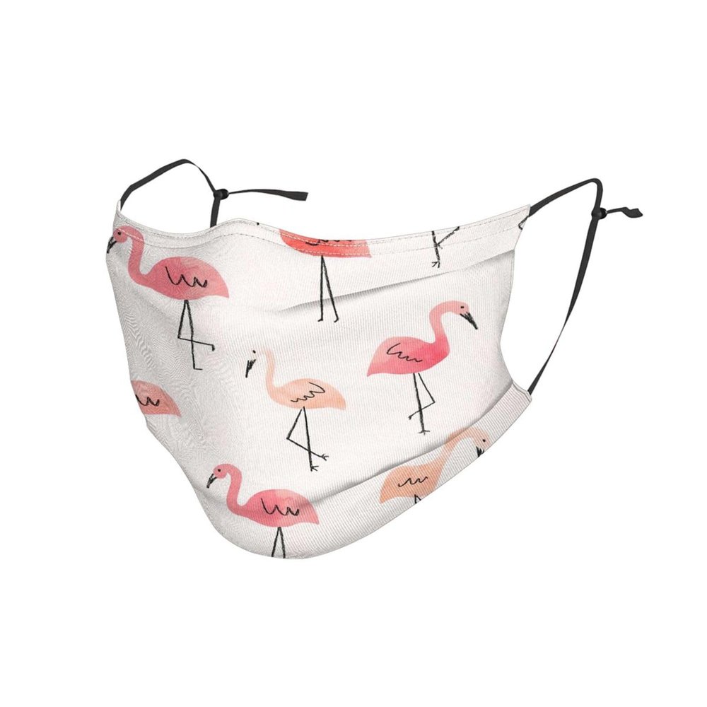 Flamingo. Adult Dust Mask Cover - Breathable, Adjustable for Outdoor, Camping, Running, Traveling, Work, and Daily Use