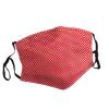 Red And White Polka Dots Adult Dust Mask Cover - Breathable, Adjustable for Outdoor, Camping, Running, Traveling, Work, and Daily Use view 2