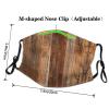 Brown Wooden Adult Dust Mask Cover - Breathable, Adjustable for Outdoor, Camping, Running, Traveling, Work, and Daily Use view 4