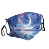 Colorful Starry Sky Ocean Dolphin Adult Dust Mask Cover - Breathable, Adjustable for Outdoor, Camping, Running, Traveling, Work, and Daily Use view 2