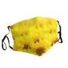 Yellow Sunflower Adult Dust Mask Cover - Breathable, Adjustable for Outdoor, Camping, Running, Traveling, Work, and Daily Use view 2