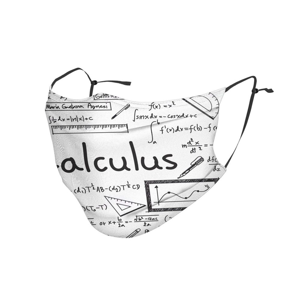 SamLng Math Geometry Geek Calculus Adult Dust Mask Cover - Breathable, Adjustable for Outdoor, Camping, Running, Traveling, Work, and Daily Use
