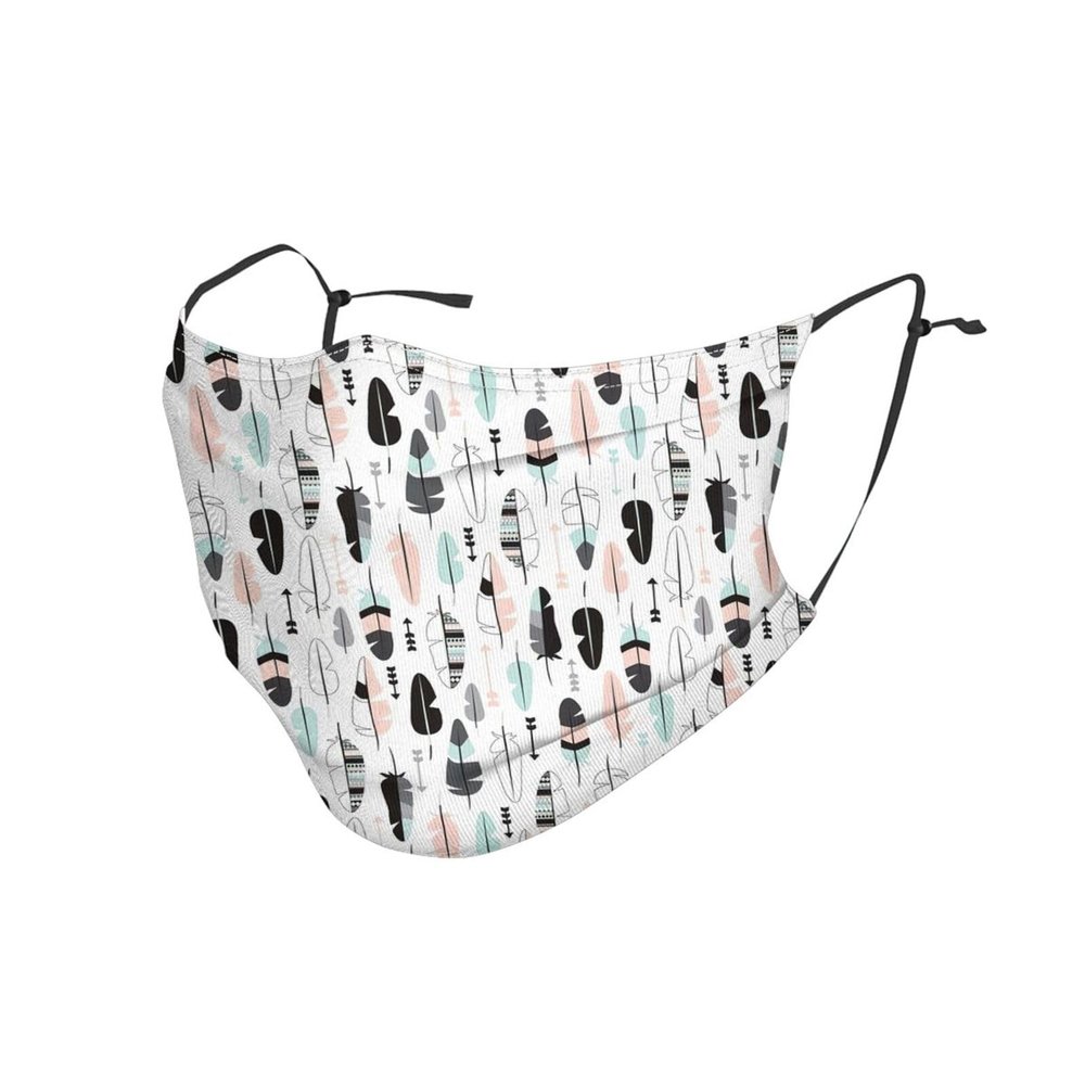 feather. Adult Dust Mask Cover - Breathable, Adjustable for Outdoor, Camping, Running, Traveling, Work, and Daily Use