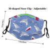 Foraging fish Adult Dust Mask Cover - Breathable, Adjustable for Outdoor, Camping, Running, Traveling, Work, and Daily Use view 4