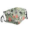 Lovely Cartoon Cats Adult Dust Mask Cover - Breathable, Adjustable for Outdoor, Camping, Running, Traveling, Work, and Daily Use view 2