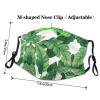 Cute green palm leaves Adult Dust Mask Cover - Breathable, Adjustable for Outdoor, Camping, Running, Traveling, Work, and Daily Use view 4