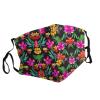 Hawaiian Flower Adult Dust Mask Cover - Breathable, Adjustable for Outdoor, Camping, Running, Traveling, Work, and Daily Use view 2