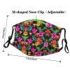 Hawaiian Flower Adult Dust Mask Cover - Breathable, Adjustable for Outdoor, Camping, Running, Traveling, Work, and Daily Use view 4