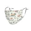 Pink Flowers Leaves Adult Dust Mask Cover - Breathable, Adjustable for Outdoor, Camping, Running, Traveling, Work, and Daily Use view 1