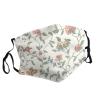 Pink Flowers Leaves Adult Dust Mask Cover - Breathable, Adjustable for Outdoor, Camping, Running, Traveling, Work, and Daily Use view 2