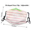 Pink Stripe Adult Dust Mask Cover - Breathable, Adjustable for Outdoor, Camping, Running, Traveling, Work, and Daily Use view 4
